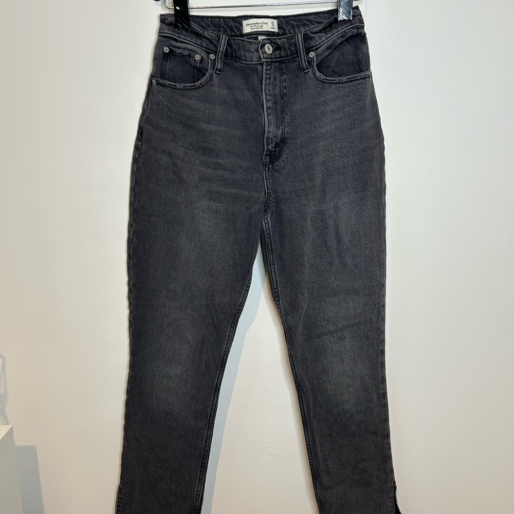 Abercrombie & Fitch Dark Gray Straight Jeans